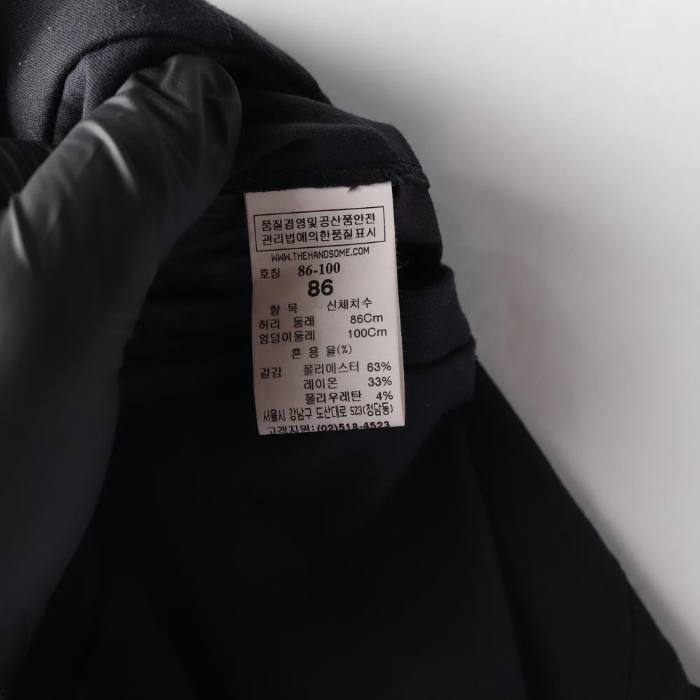 시스템 블랙 버튼 히든버튼 슬랙스 팬츠 바지 상세 이미지 7