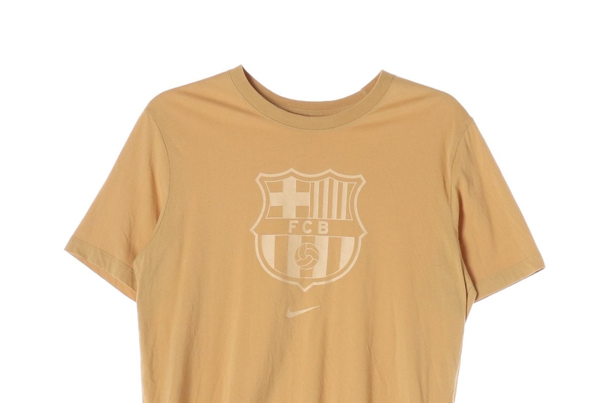 나이키 베이지 FCB 프린팅 반팔 티셔츠 이미지 2