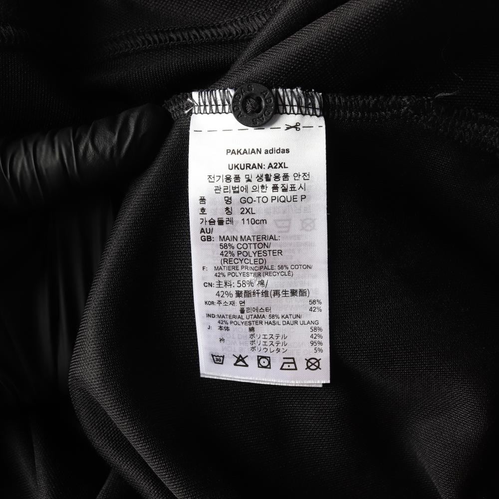 아디다스 블랙 삼선 반팔 카라티 고투 폴로 티셔츠 상세 이미지 6