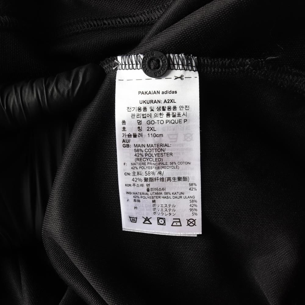 아디다스 블랙 삼선 반팔 카라티 고투 폴로 티셔츠 이미지 6