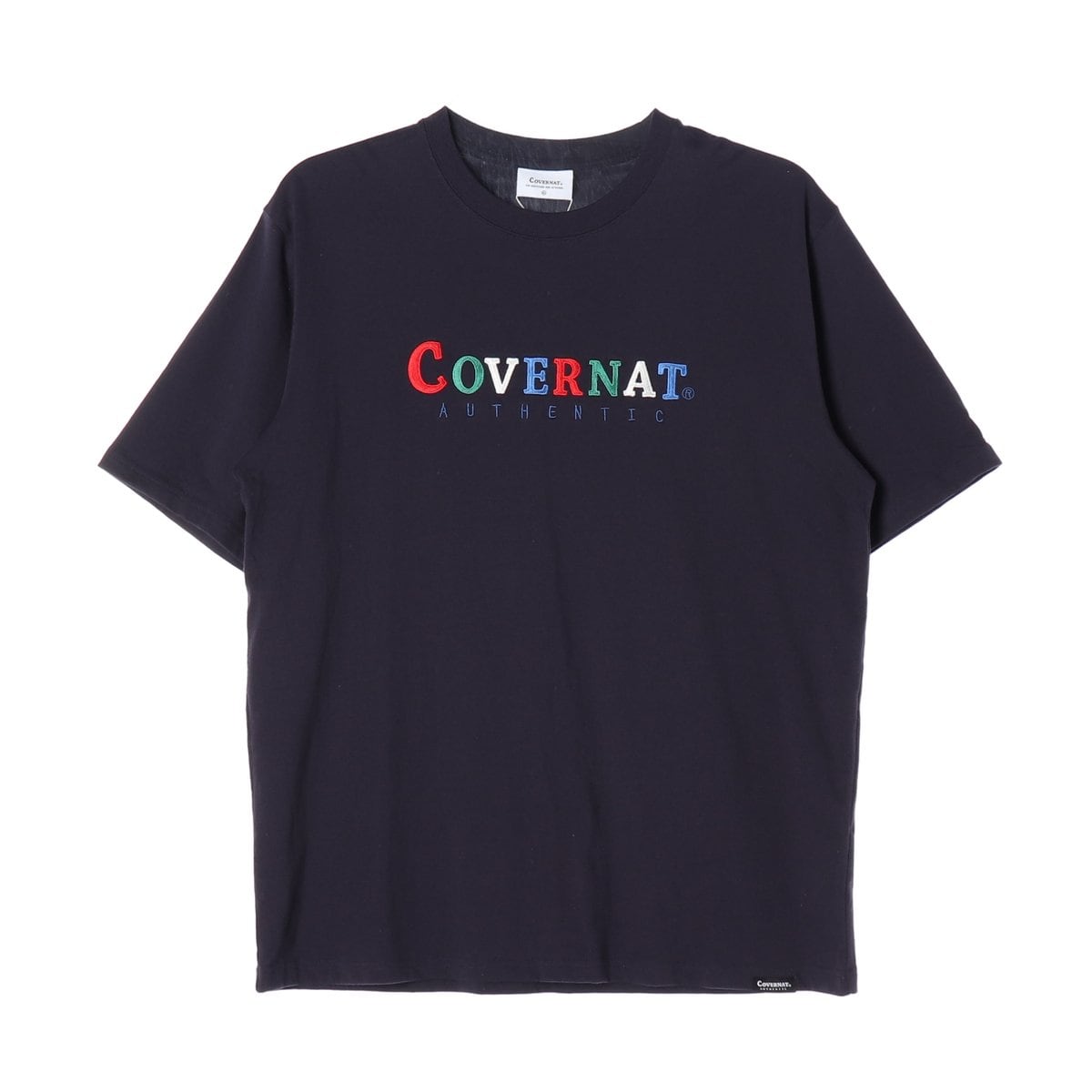 커버낫 네이비 멀티 로고 반팔 티셔츠 상세 이미지 1