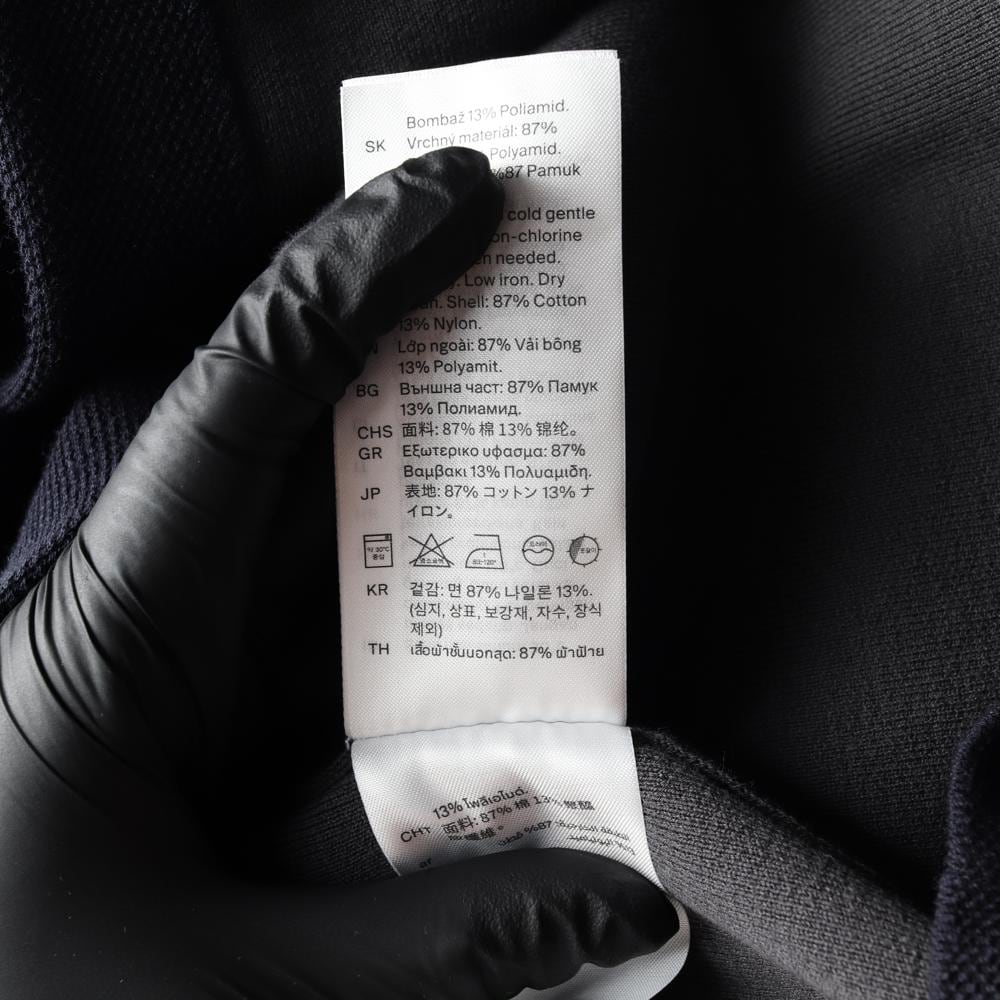 코스 네이비 그레이 배색 오픈 카라 오버핏 반팔 셔츠 가디건 상세 이미지 6
