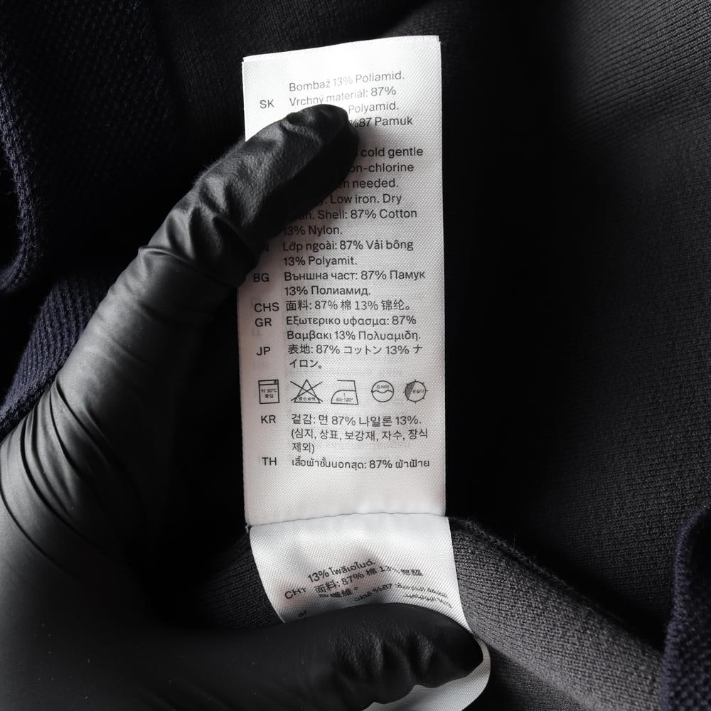 코스 네이비 그레이 배색 오픈 카라 오버핏 반팔 셔츠 가디건 이미지 6