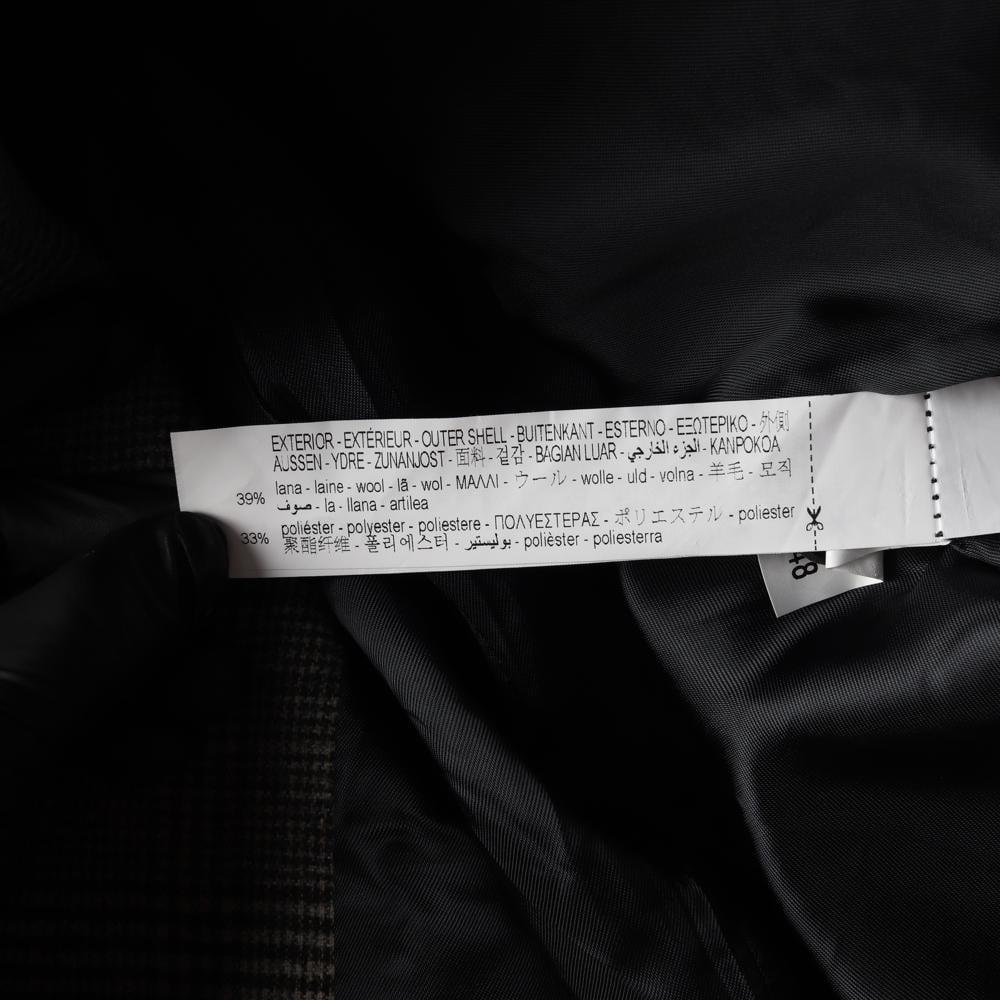 자라 브라운 체크 울 자켓 블레이저 싱글브레스티드재킷 상세 이미지 6