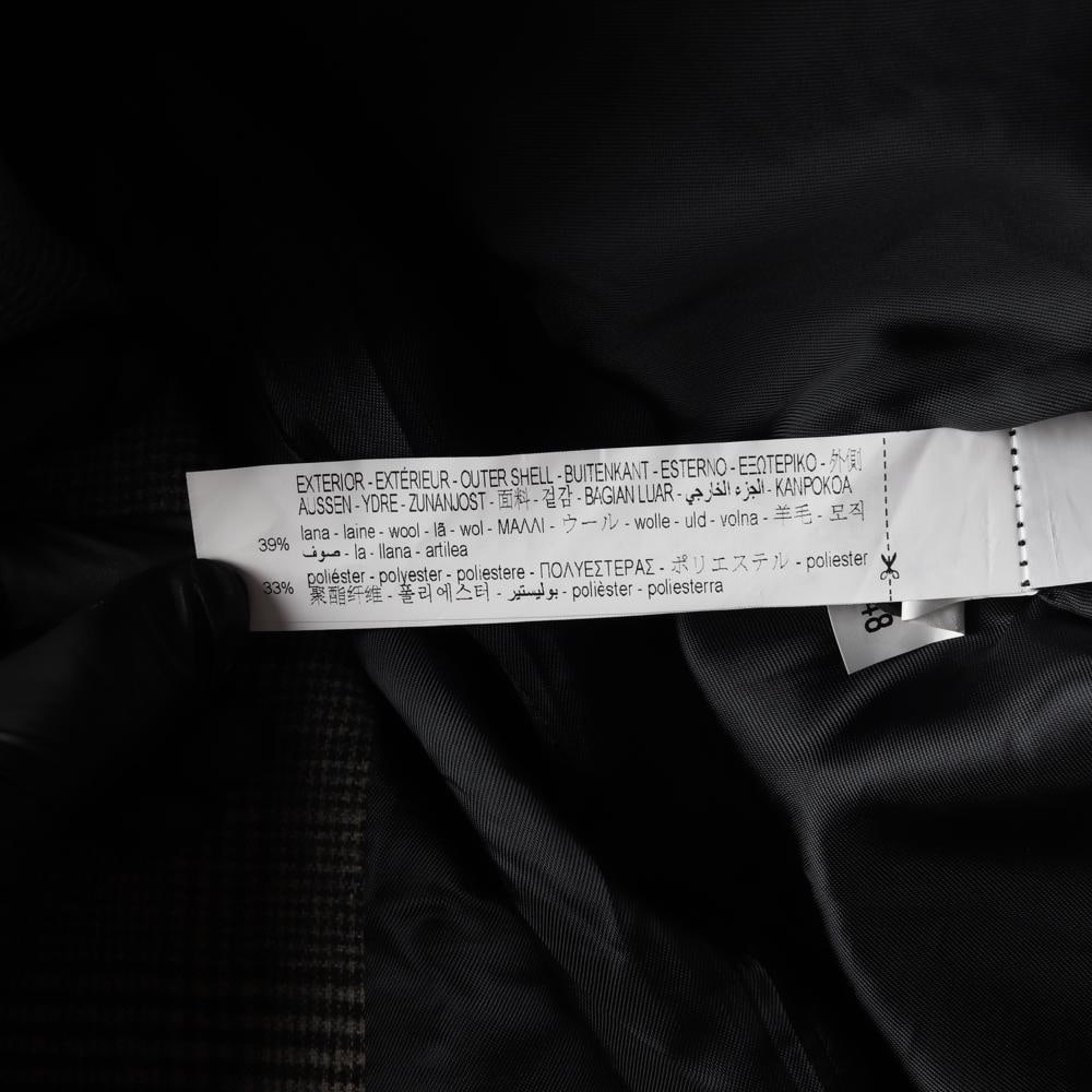 자라 브라운 체크 울 자켓 블레이저 싱글브레스티드재킷 이미지 6