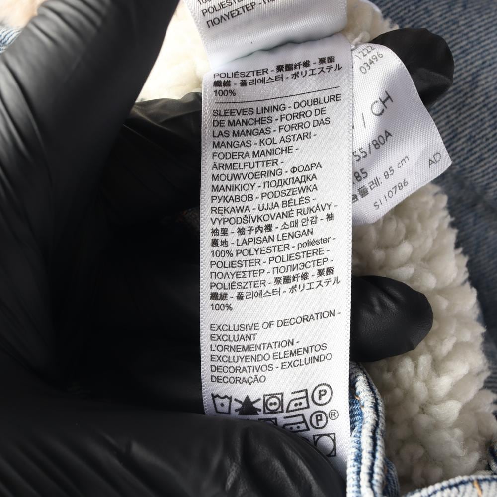 리바이스 연청 오버핏 퍼카라 청자켓 겨울 데님재킷 상세 이미지 11