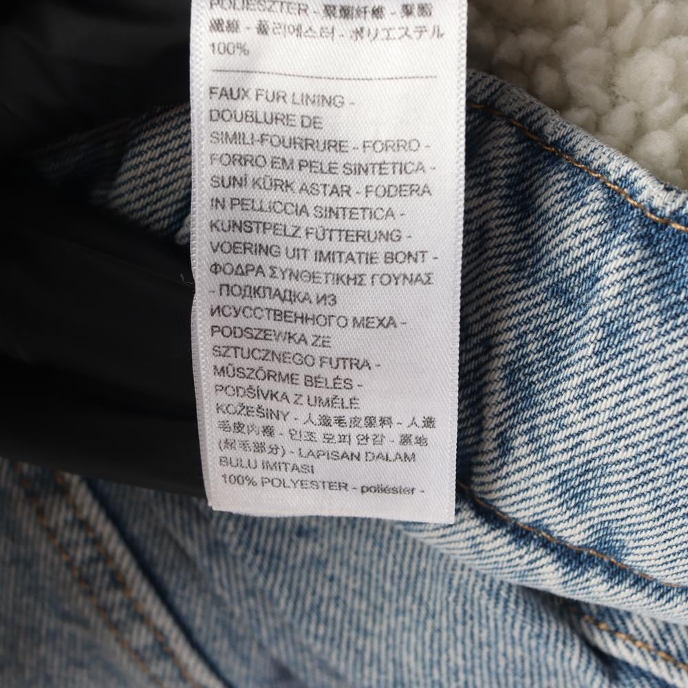 리바이스 연청 오버핏 퍼카라 청자켓 겨울 데님재킷 상세 이미지 8