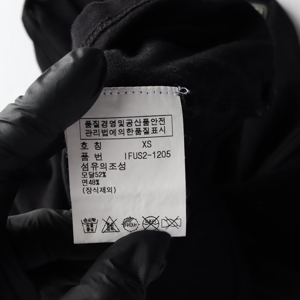 폴로 진스 모달 블랙 U넥 프릴 긴팔 티셔츠 상세 이미지 7