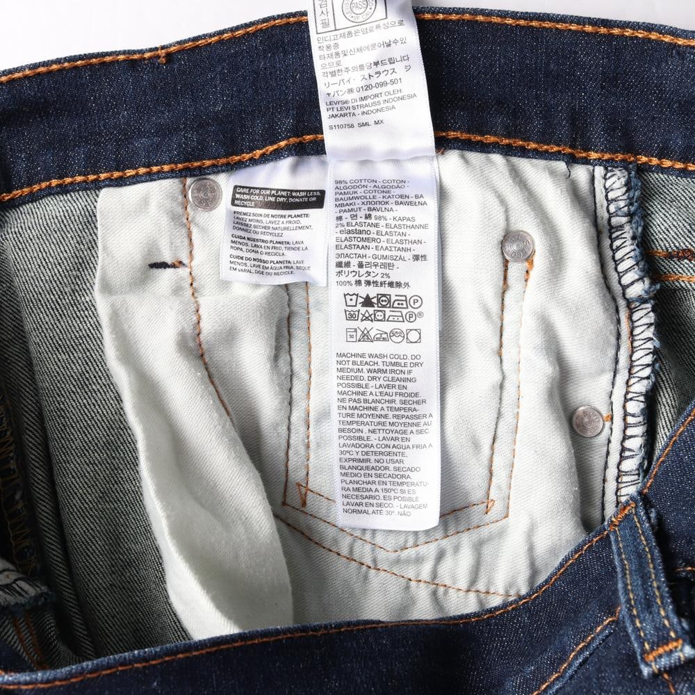 리바이스 502 W30L32 진청 데님 생지 청바지 이미지 7