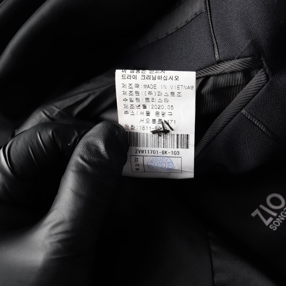 지오송지오 블랙 블레이저 자켓 울블렌드 테일러드재킷 상세 이미지 7