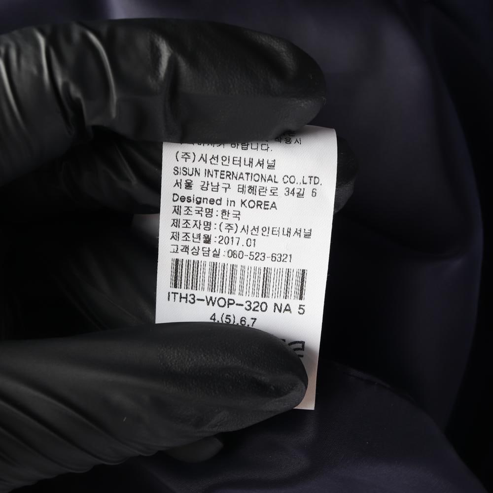 잇미샤 네이비 벨트 진주 소매 긴팔 랩 원피스 하객룩 이미지 8