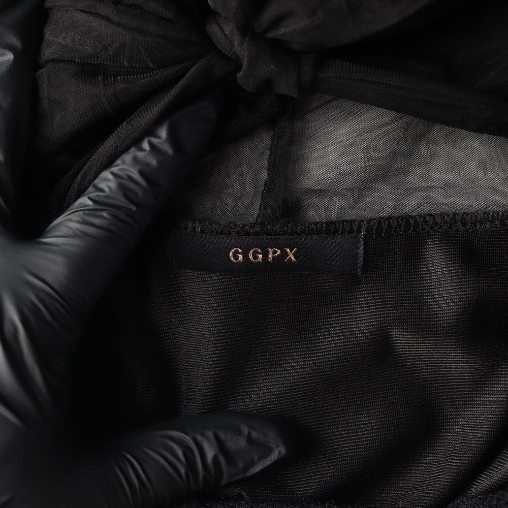 GGPX지지피엑스 블랙 레이스 리본 타이 긴팔 블라우스 이미지 6