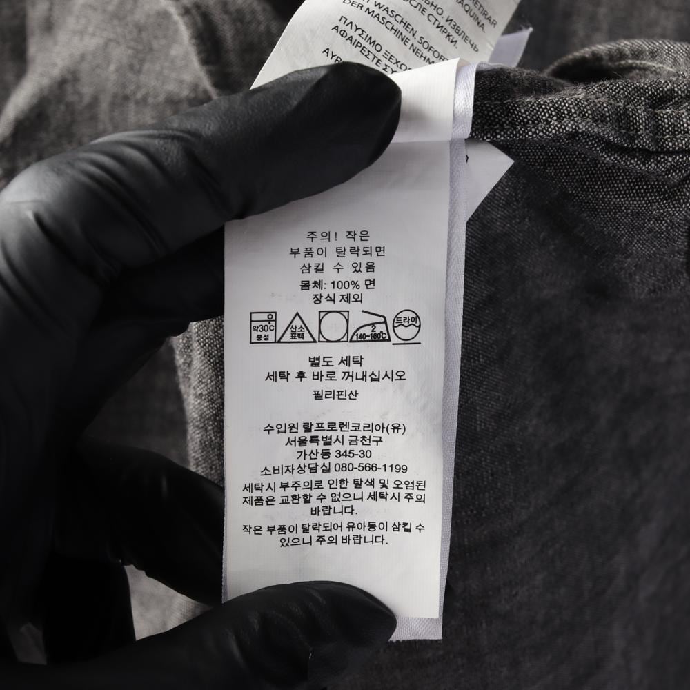 폴로 랄프 로렌 그레이 흑청 데님 긴팔 셔츠 상세 이미지 6