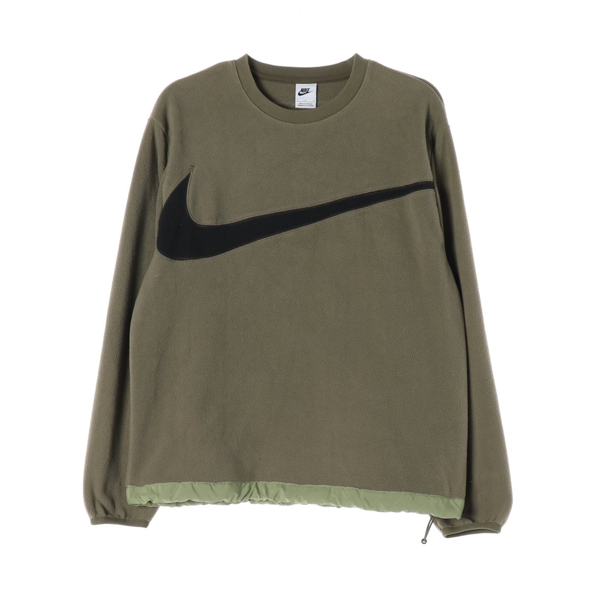 나이키 카키 스우시 스트링 플리스 긴팔 스웨트셔츠 22FW 이미지 1