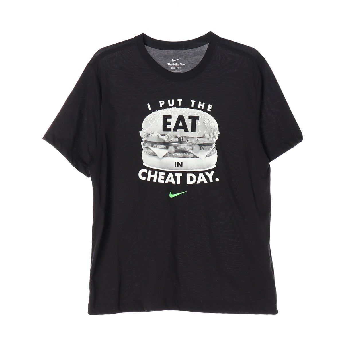 나이키 블랙 드라이핏 CHEAT DAY 프린팅 반팔 티셔츠 상세 이미지 1