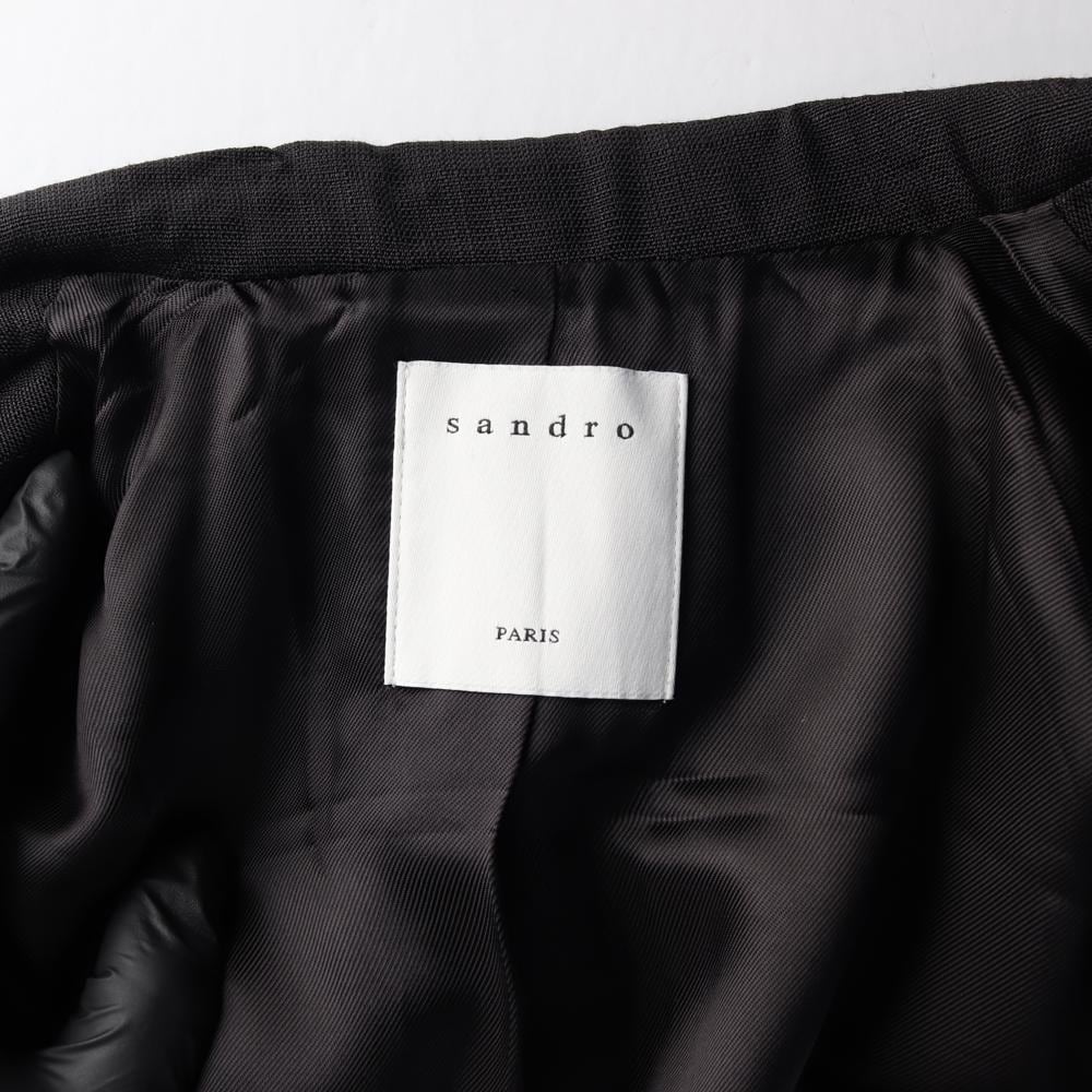 산드로 블랙 블레이저 싱글 자켓 테일러드재킷 상세 이미지 5