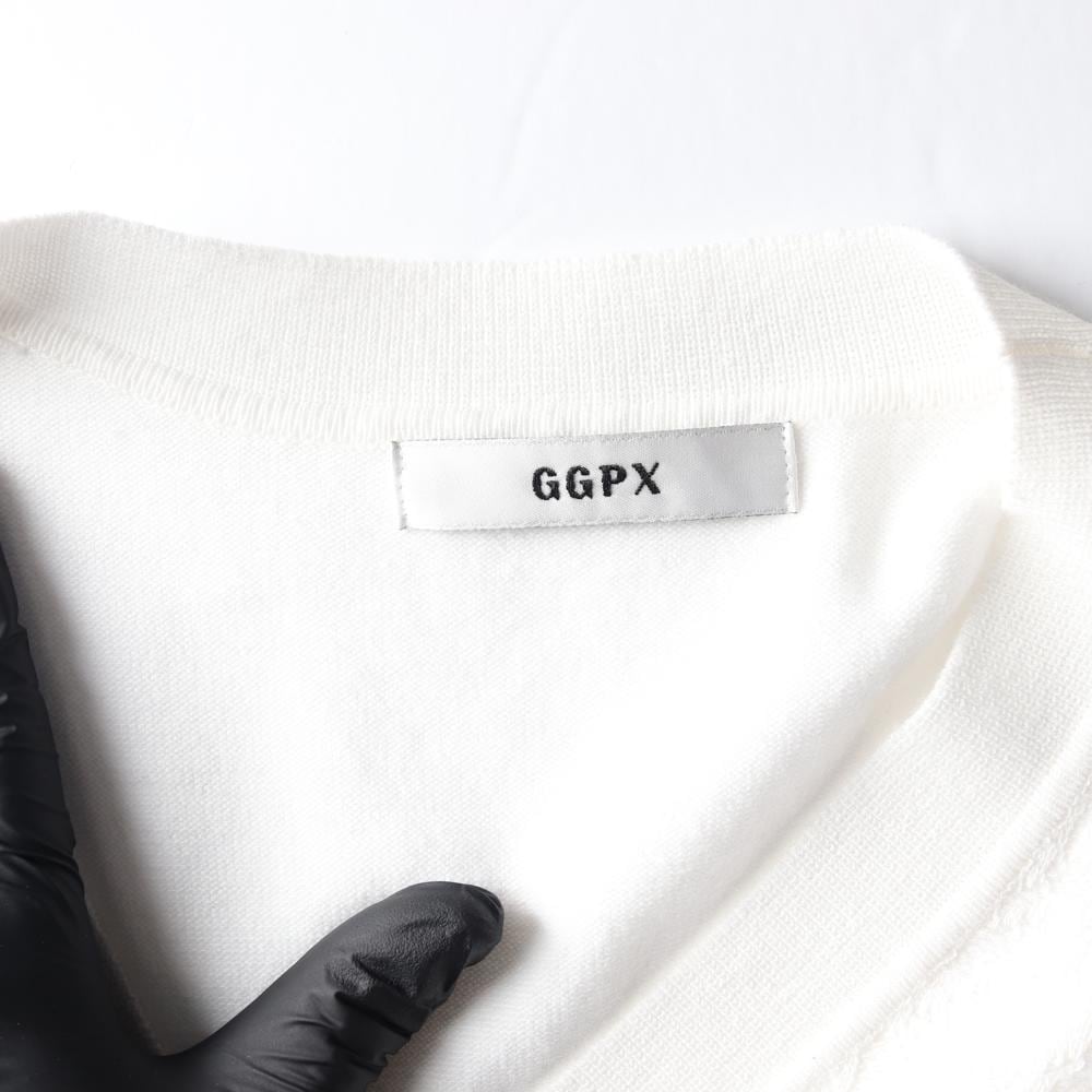 GGPX지지피엑스 24FW 아이보리 플로럴 브이넥 반팔 가디건 상세 이미지 5
