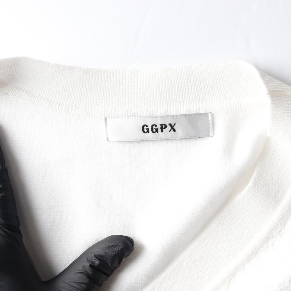 GGPX지지피엑스 24FW 아이보리 플로럴 브이넥 반팔 가디건 이미지 5