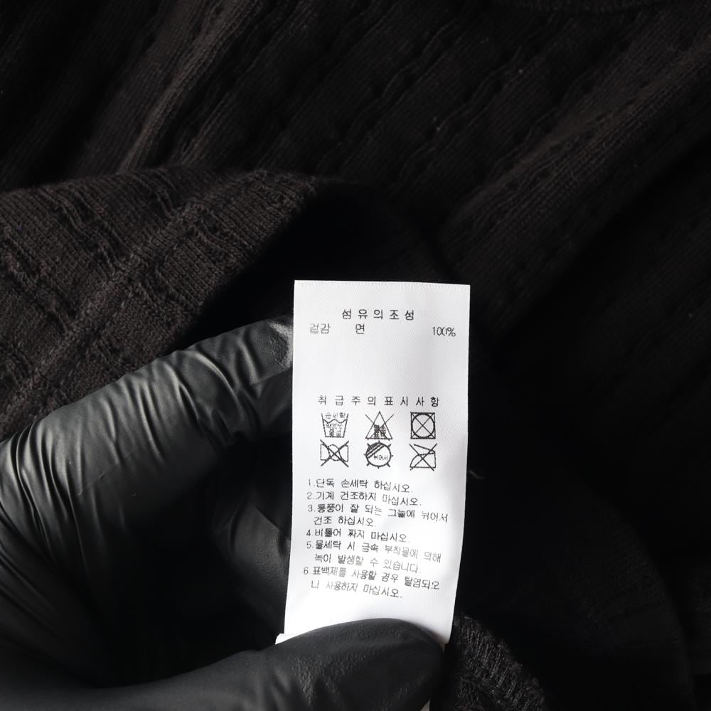 5252 바이 오아이오아이 OIOI 블랙 골지 크롭 나시탑 탱크탑 상세 이미지 6