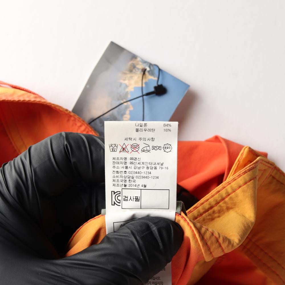 살로몬 오렌지 워싱 아웃도어 벨트 롤업 쇼츠 반바지 상세 이미지 6