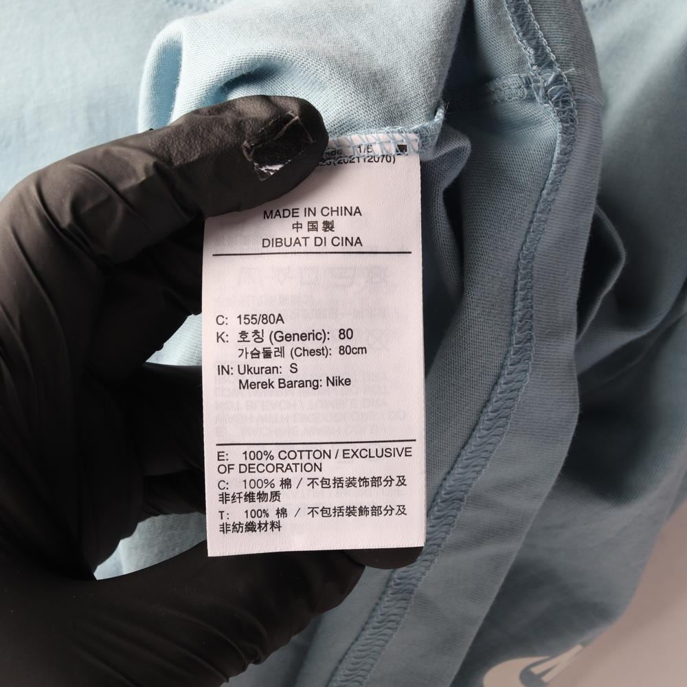 나이키 스카이블루 루즈핏 크롭 반팔 티셔츠 상세 이미지 6
