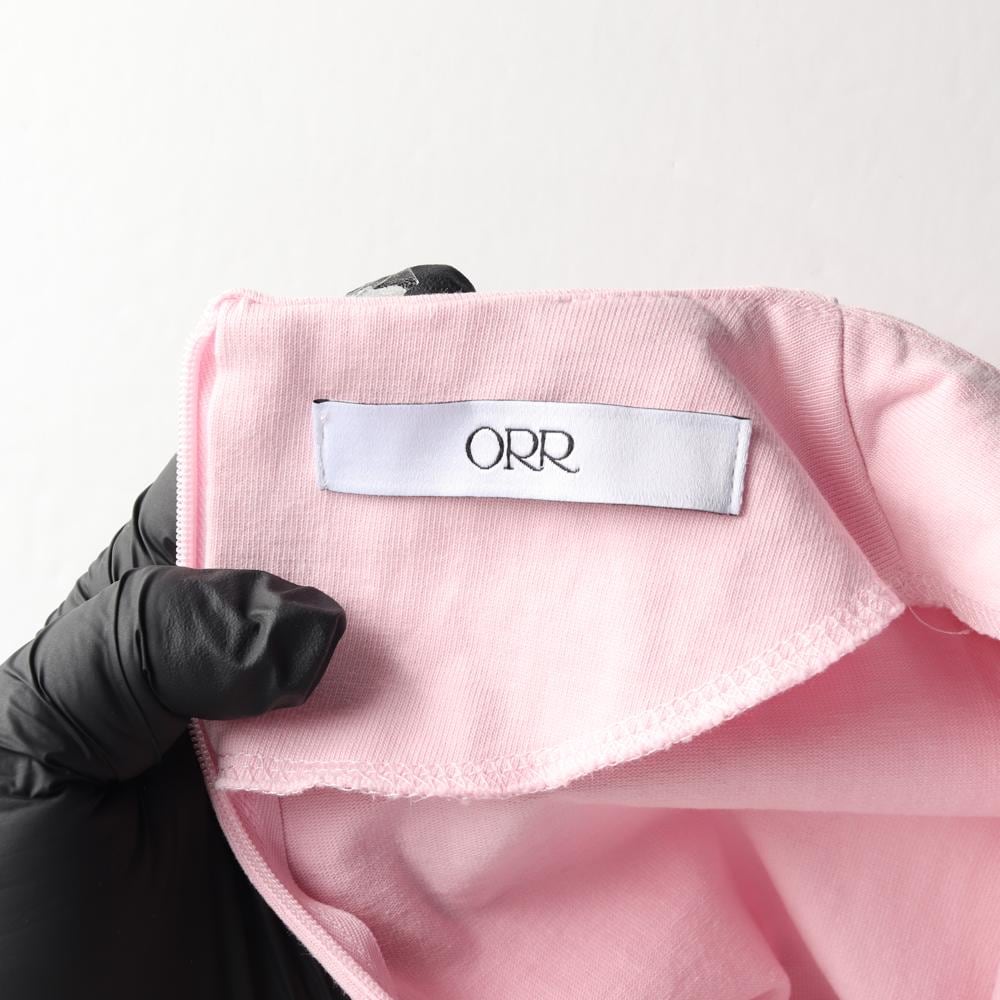 ORR오르 핑크 반팔 크롭 블라우스 티셔츠 상세 이미지 6