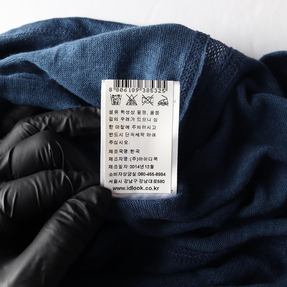산드로 린넨100% 라운드 긴팔 티셔츠 이미지 7