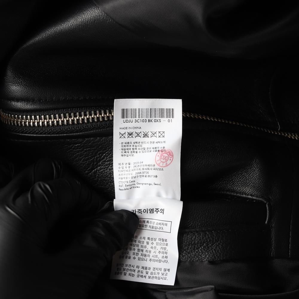 (새상품) 던스트 23FW 레이싱 레더 자켓 양가죽 가죽재킷 점퍼 이미지 8