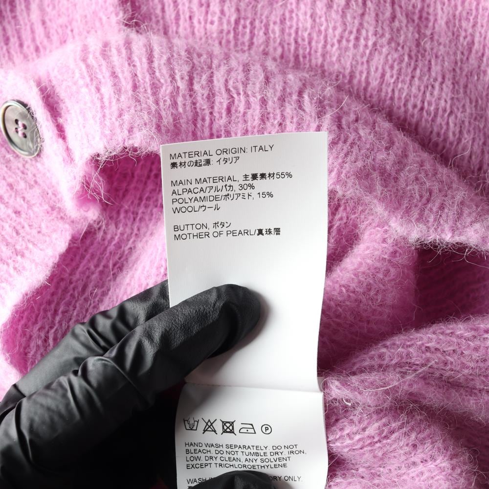 아워레가시 알파카 울 라벤더 카라 버튼 숏 가디건 상세 이미지 7