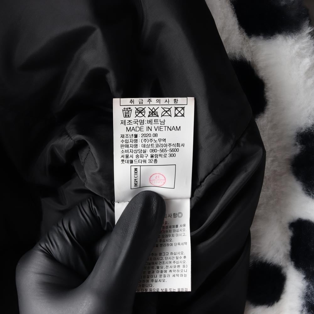 르꼬끄 화이트 달마시안 집업 퍼 자켓 재킷 모피코트 상세 이미지 8
