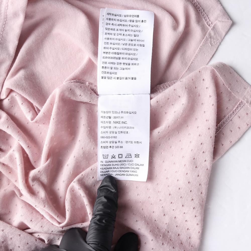 나이키 러닝 드라이핏 핑크 메쉬 반팔 티셔츠 상세 이미지 7