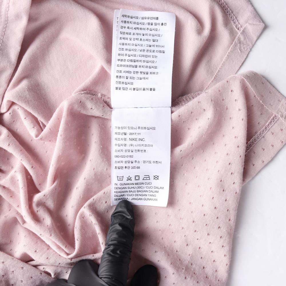나이키 러닝 드라이핏 핑크 메쉬 반팔 티셔츠 이미지 7