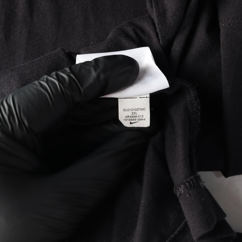 나이키 블랙 자수로고 반팔 크루넥 티셔츠 이미지 7
