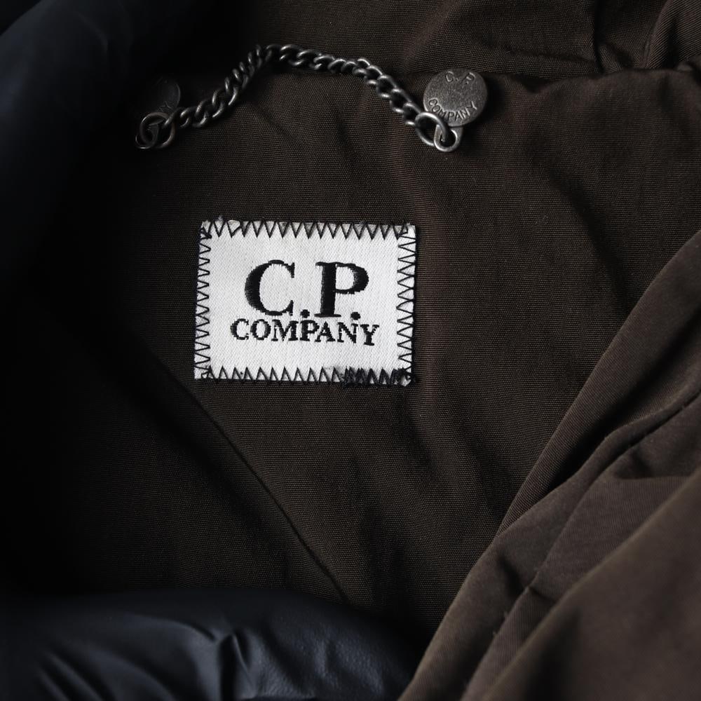 CP컴퍼니 브라운 덕다운 라쿤 고글 노르지 패딩 자켓 이미지 6