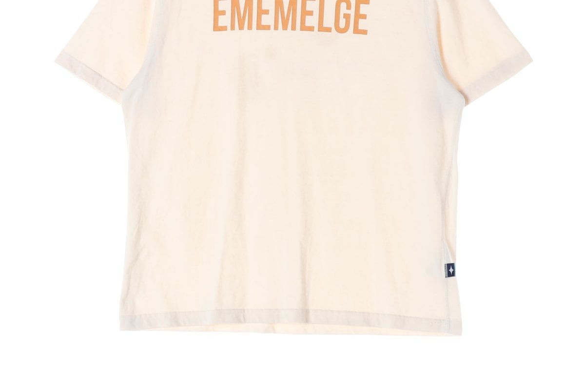Mmlg엠엠엘지 베이지 EMEMELGE 반팔 크루넥 티셔츠 상세 이미지 3