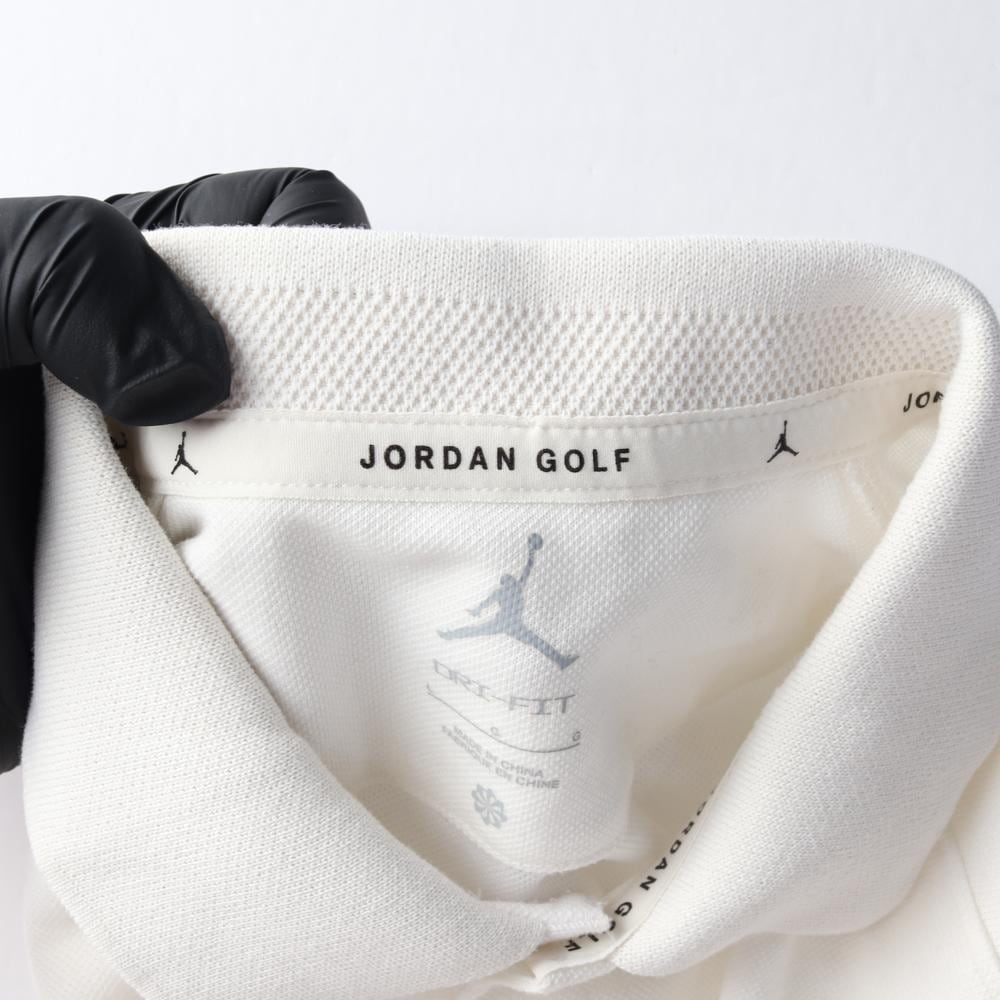 조던 골프 드라이핏 화이트 로고 반팔 카라티 폴로 티셔츠 상세 이미지 5