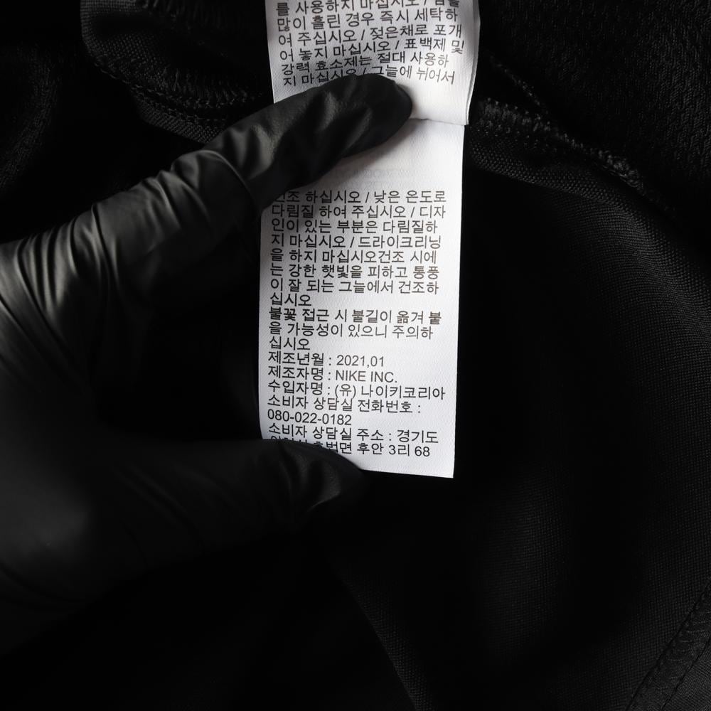 나이키 블랙 드라이핏 스우시 하프넥 스포츠 집업재킷 21SS 상세 이미지 7
