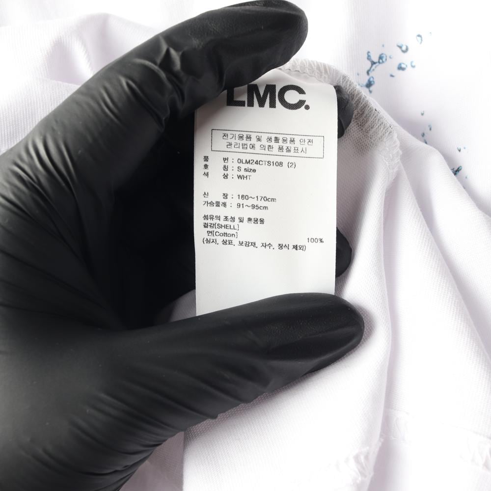LMC 엘엠씨 화이트 워터 스플래쉬 로고 반팔 티셔츠 상세 이미지 6