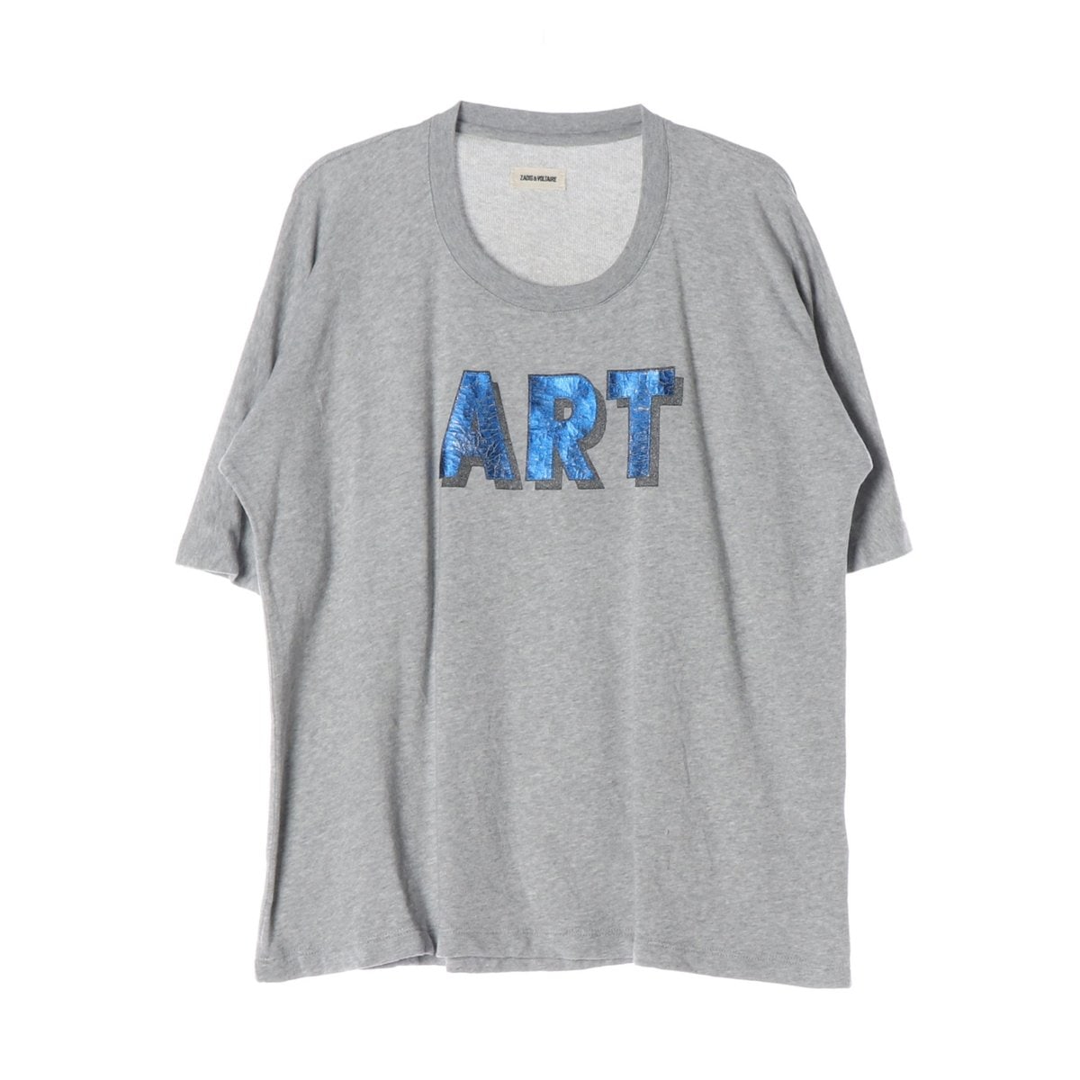 쟈딕앤볼테르 그레이 ART 프린팅 오버핏 반팔 티셔츠 이미지 1