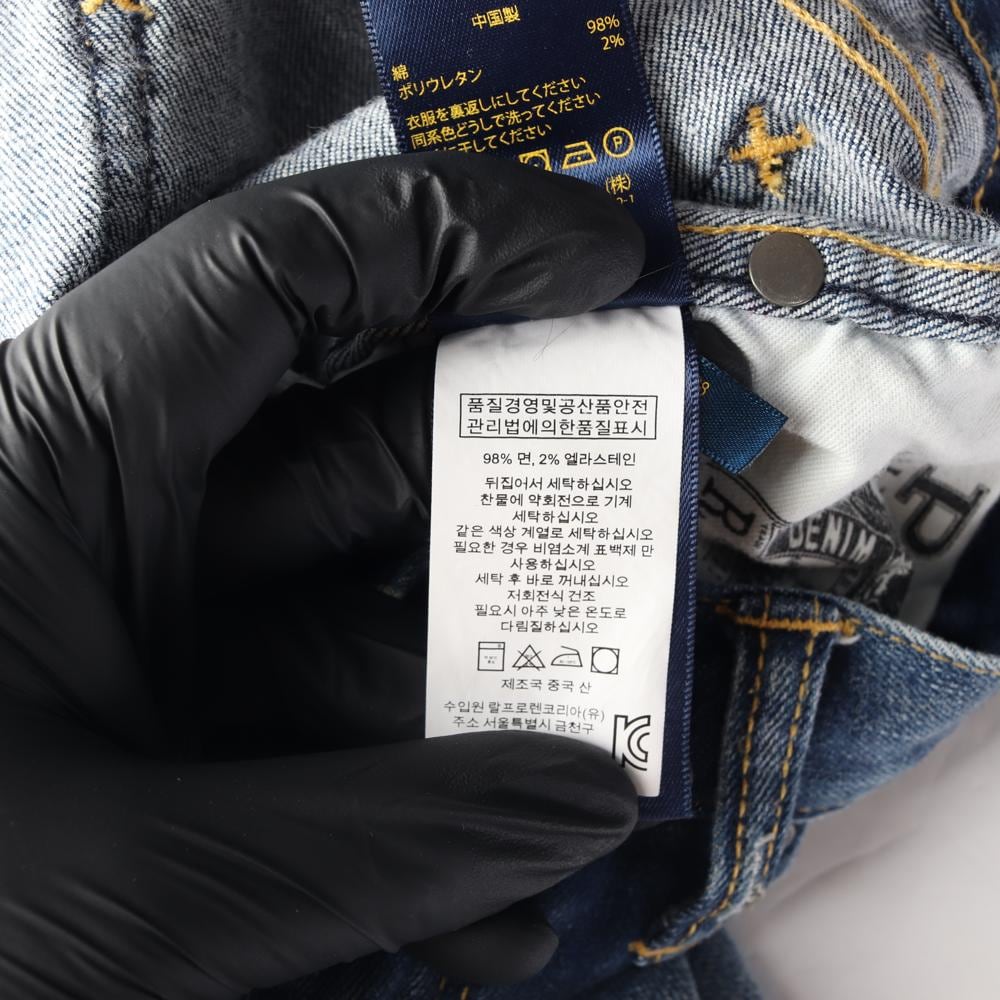 폴로 랄프 로렌 W26 데미지 워싱 데님 진 청바지 상세 이미지 7