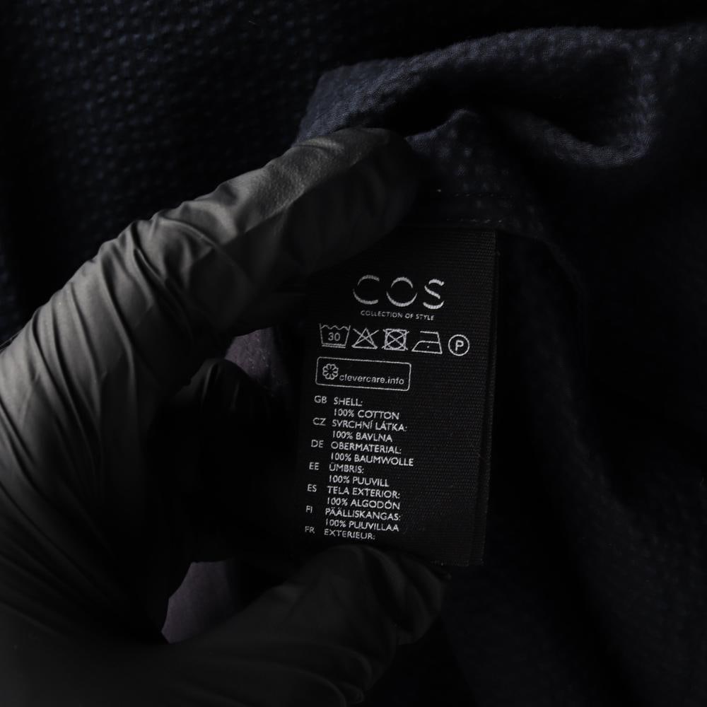 코스 네이비 벌룬 반팔 코튼 플레어 원피스 이미지 7