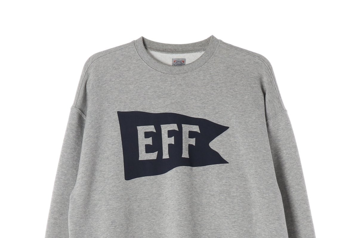 이벳필드 멜란지그레이 EFF 프린팅 맨투맨 스웨트셔츠 이미지 3