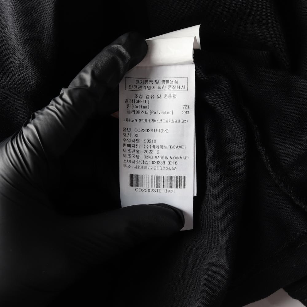 커버낫 블랙 스몰로고 오버핏 반팔 크루넥 티셔츠 이미지 6