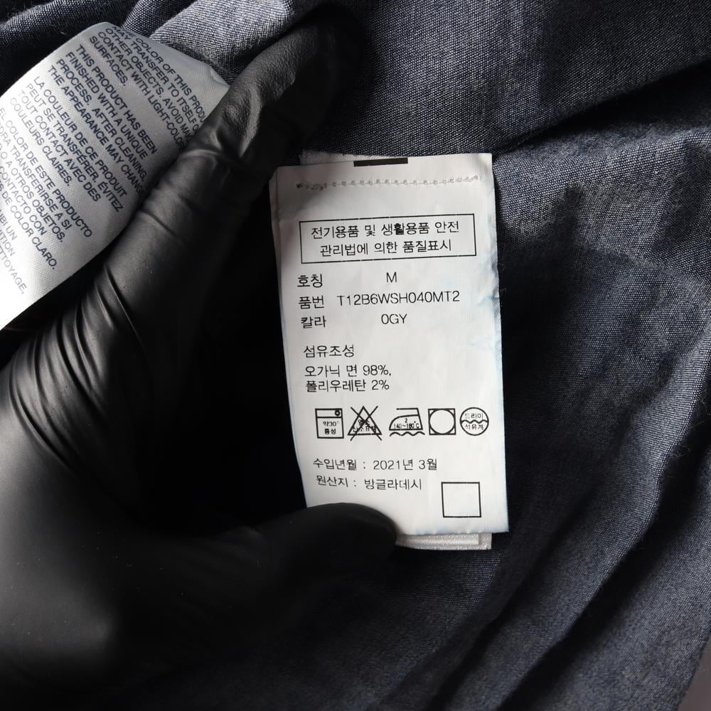 타미힐피거 진청 스몰로고 긴팔 데님 셔츠 청셔츠 상세 이미지 6
