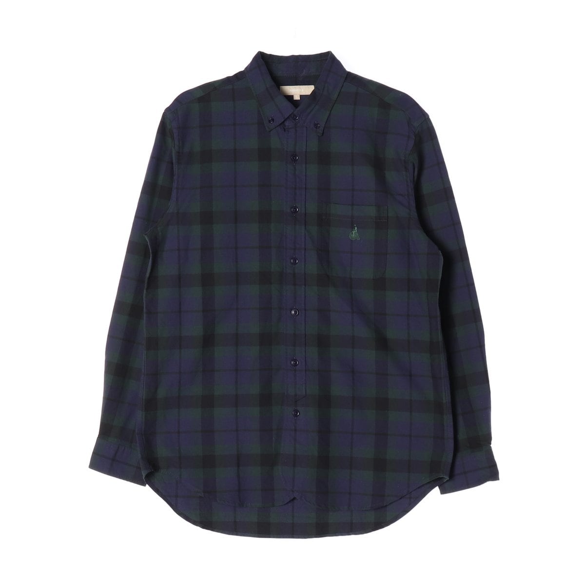 빈폴 퍼플 그린 체크 긴팔 셔츠 21FW 상세 이미지 1