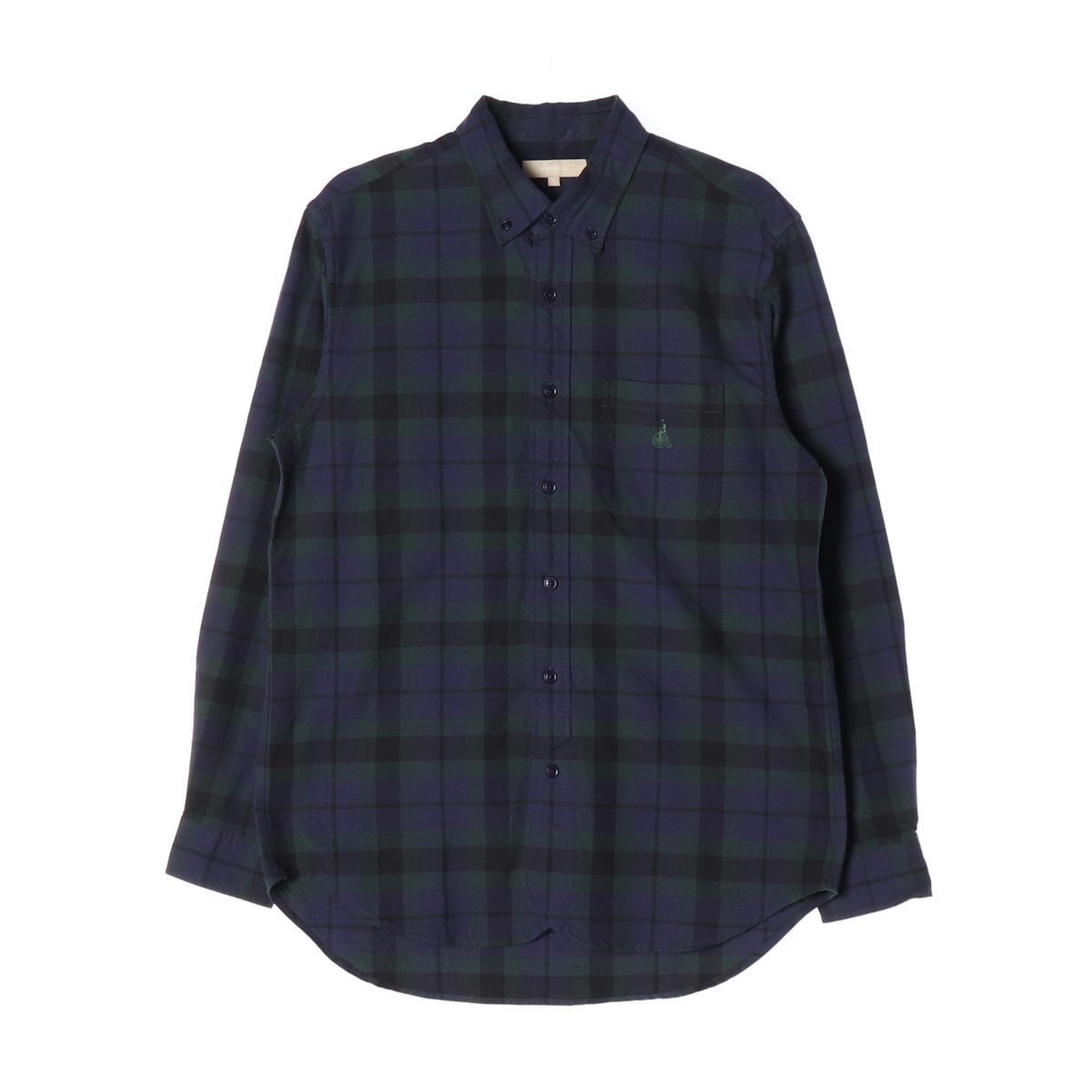 빈폴 퍼플 그린 체크 긴팔 셔츠 21FW 이미지 1