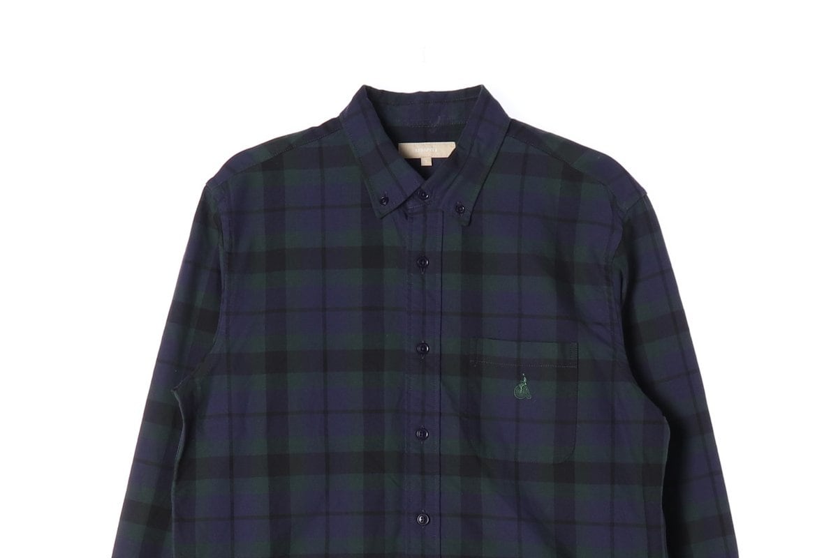 빈폴 퍼플 그린 체크 긴팔 셔츠 21FW 상세 이미지 3