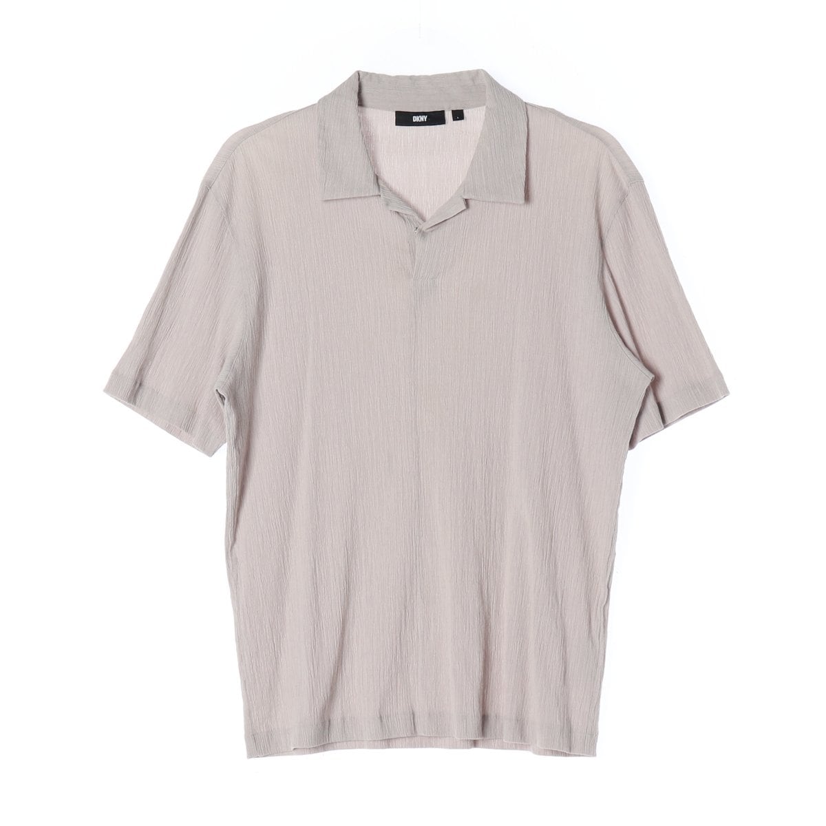 DKNY디케이엔와이 크링클 오픈카라 반팔 카라티 폴로 티셔츠 22SS 상세 이미지 1