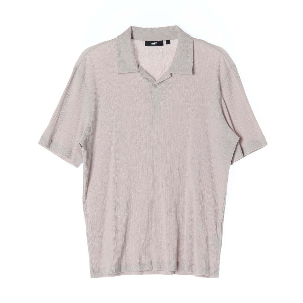DKNY디케이엔와이 크링클 오픈카라 반팔 카라티 폴로 티셔츠 22SS 이미지 1