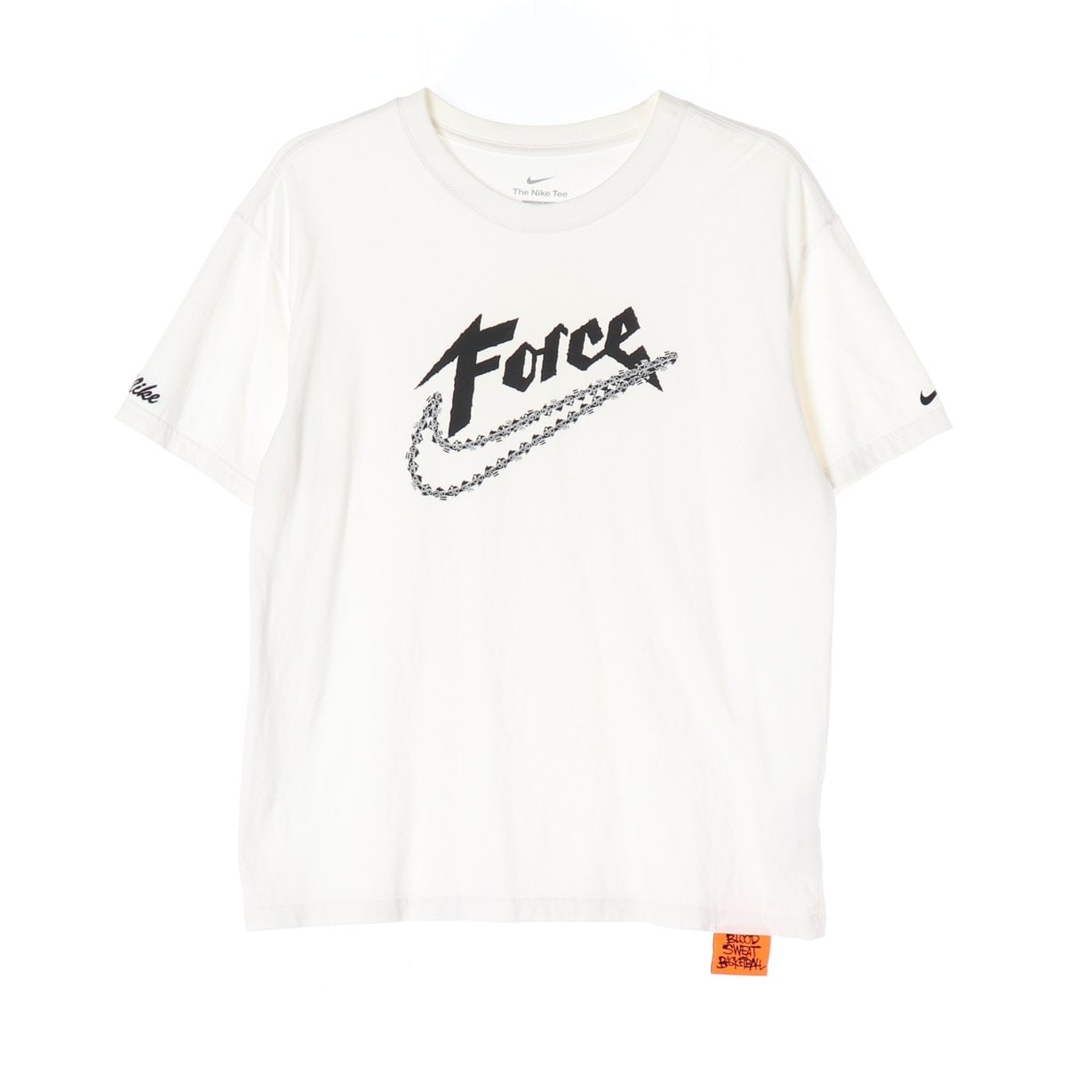 나이키 아이보리 Force 체인 로고 루즈핏 반팔 티셔츠 이미지 1
